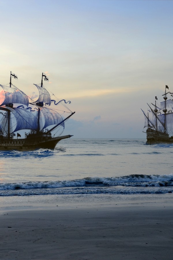 Voiliers illustrant les balades nocturnes et les contes marins racontés en  classe de mer.